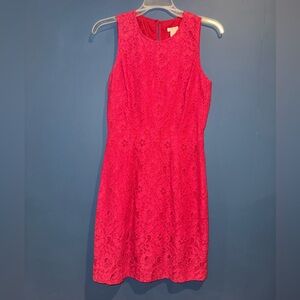 J. Crew Pink Lace Midi Dress - size 0
